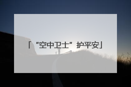 “空中卫士”护平安