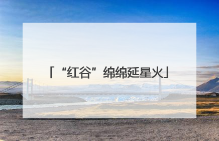 “红谷”绵绵延星火