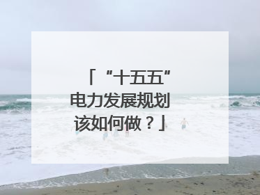 “十五五”电力发展规划该如何做？