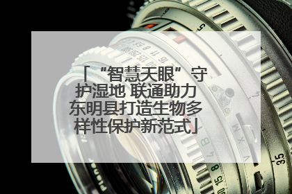 “智慧天眼”守护湿地 联通助力东明县打造生物多样性保护新范式