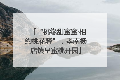 “桃缘甜蜜蜜·相约桃花驿”，孝南杨店镇早蜜桃开园