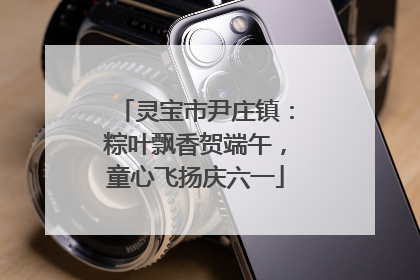 灵宝市尹庄镇：粽叶飘香贺端午，童心飞扬庆六一