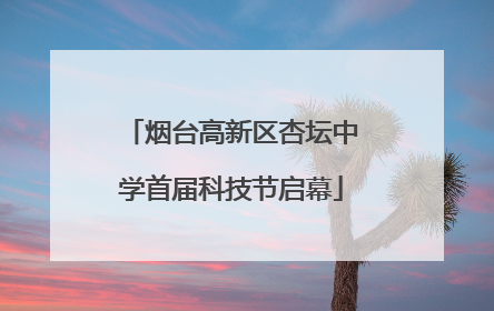 烟台高新区杏坛中学首届科技节启幕