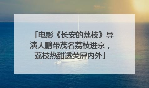 电影《长安的荔枝》导演大鹏带茂名荔枝进京，荔枝热甜透荧屏内外