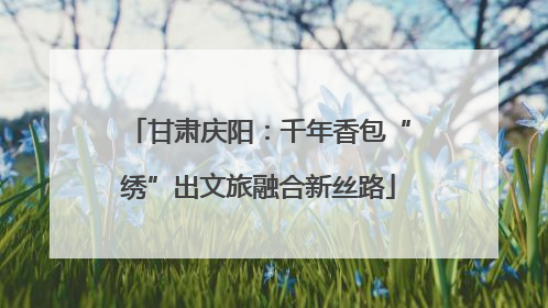 甘肃庆阳：千年香包“绣”出文旅融合新丝路