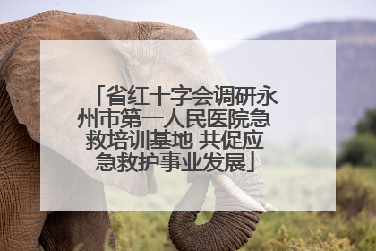 省红十字会调研永州市第一人民医院急救培训基地 共促应急救护事业发展