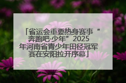 省运会重要热身赛事“奔跑吧·少年”2025年河南省青少年田径冠军赛在安阳拉开序幕