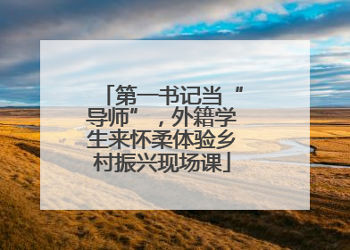 第一书记当“导师”，外籍学生来怀柔体验乡村振兴现场课