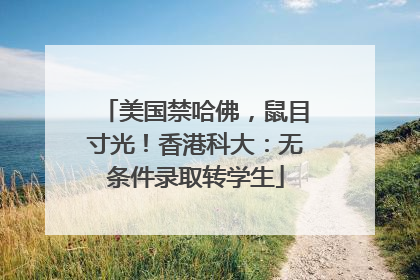 美国禁哈佛，鼠目寸光！香港科大：无条件录取转学生
