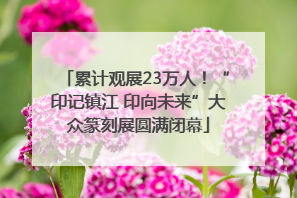 累计观展23万人！“印记镇江 印向未来”大众篆刻展圆满闭幕