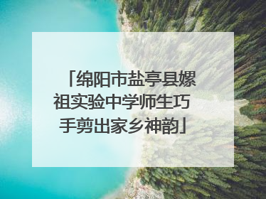 绵阳市盐亭县嫘祖实验中学师生巧手剪出家乡神韵