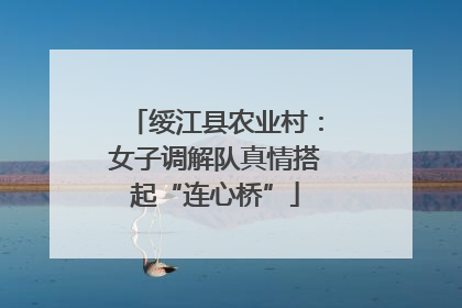 绥江县农业村：女子调解队真情搭起“连心桥”