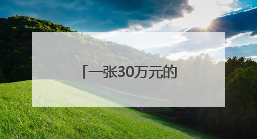 一张30万元的特殊电子回单