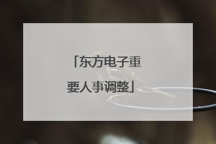 东方电子重要人事调整