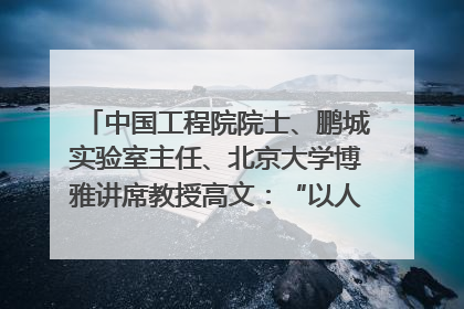 中国工程院院士、鹏城实验室主任、北京大学博雅讲席教授高文：“以人为本 智能向善” 推动文化与科技相生相促｜聚焦2025文化强国建设高峰论坛