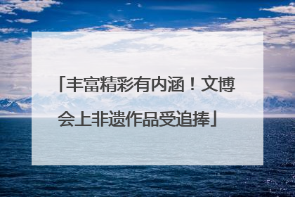 丰富精彩有内涵！文博会上非遗作品受追捧