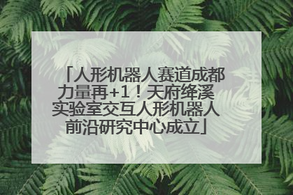 人形机器人赛道成都力量再+1！天府绛溪实验室交互人形机器人前沿研究中心成立