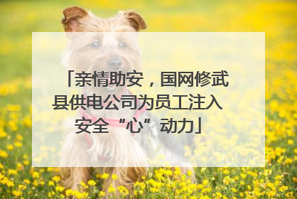 亲情助安，国网修武县供电公司为员工注入安全“心”动力