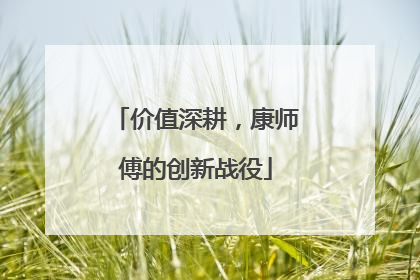 价值深耕，康师傅的创新战役