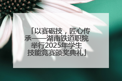 以赛砺技，匠心传承——湖南铁道职院举行2025年学生技能竞赛颁奖典礼