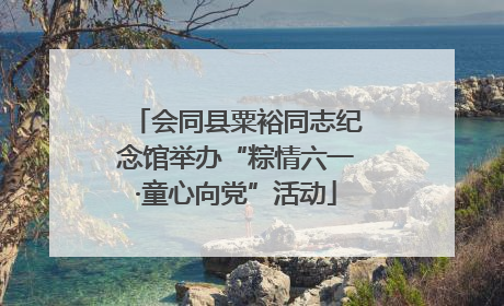 会同县粟裕同志纪念馆举办“粽情六一·童心向党”活动