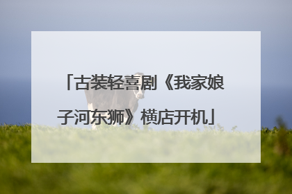 古装轻喜剧《我家娘子河东狮》横店开机