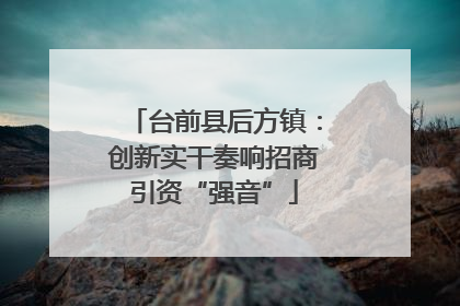 台前县后方镇：创新实干奏响招商引资“强音”