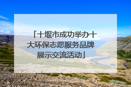 十堰市成功举办十大环保志愿服务品牌展示交流活动