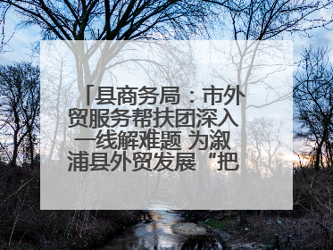 县商务局：市外贸服务帮扶团深入一线解难题 为溆浦县外贸发展“把脉问诊”