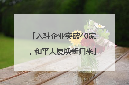 入驻企业突破40家，和平大厦焕新归来
