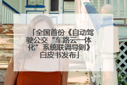全国首份《自动驾驶公交“车路云一体化”系统联调导则》白皮书发布