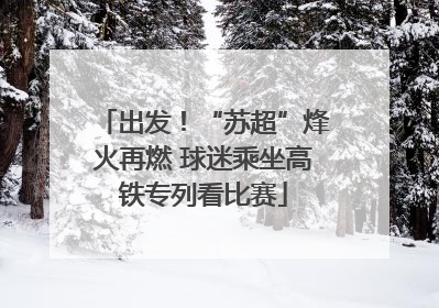 出发！“苏超”烽火再燃 球迷乘坐高铁专列看比赛