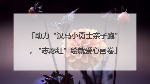 助力“汉马小勇士亲子跑”，“志愿红”绘就爱心画卷