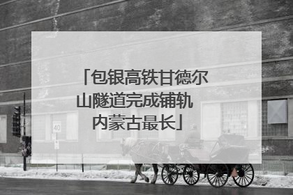 包银高铁甘德尔山隧道完成铺轨 内蒙古最长