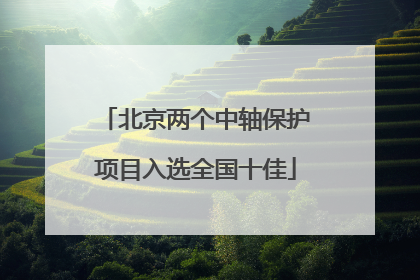 北京两个中轴保护项目入选全国十佳