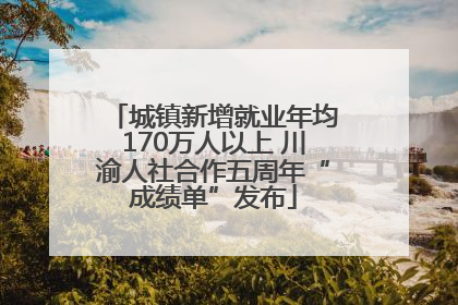 城镇新增就业年均170万人以上 川渝人社合作五周年“成绩单”发布