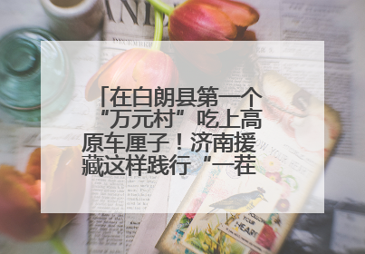 在白朗县第一个“万元村”吃上高原车厘子！济南援藏这样践行“一茬接着一茬干”