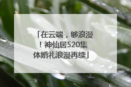 在云端，够浪漫！神仙居520集体婚礼浪漫再续