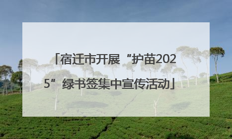 宿迁市开展“护苗2025”绿书签集中宣传活动