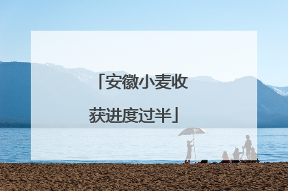 安徽小麦收获进度过半