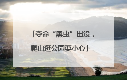 夺命“黑虫”出没，爬山逛公园要小心