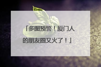多图预警！厦门人的朋友圈又火了！