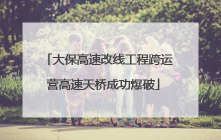 大保高速改线工程跨运营高速天桥成功爆破