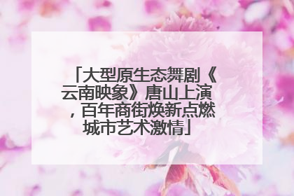 大型原生态舞剧《云南映象》唐山上演，百年商街焕新点燃城市艺术激情