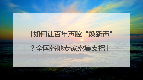 如何让百年声腔“焕新声”？全国各地专家密集支招