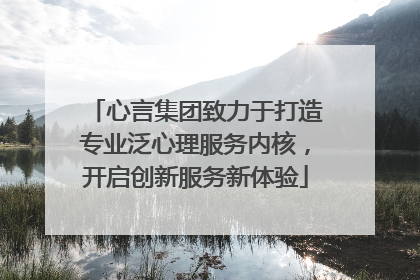 心言集团致力于打造专业泛心理服务内核，开启创新服务新体验