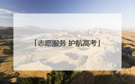 志愿服务 护航高考
