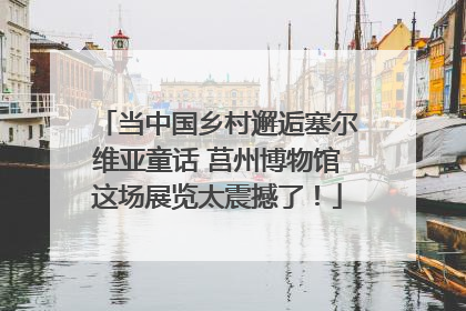 当中国乡村邂逅塞尔维亚童话 莒州博物馆这场展览太震撼了！