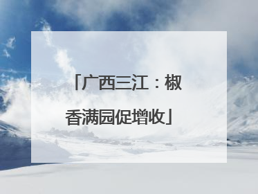 广西三江：椒香满园促增收