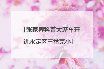 张家界科普大篷车开进永定区三岔完小